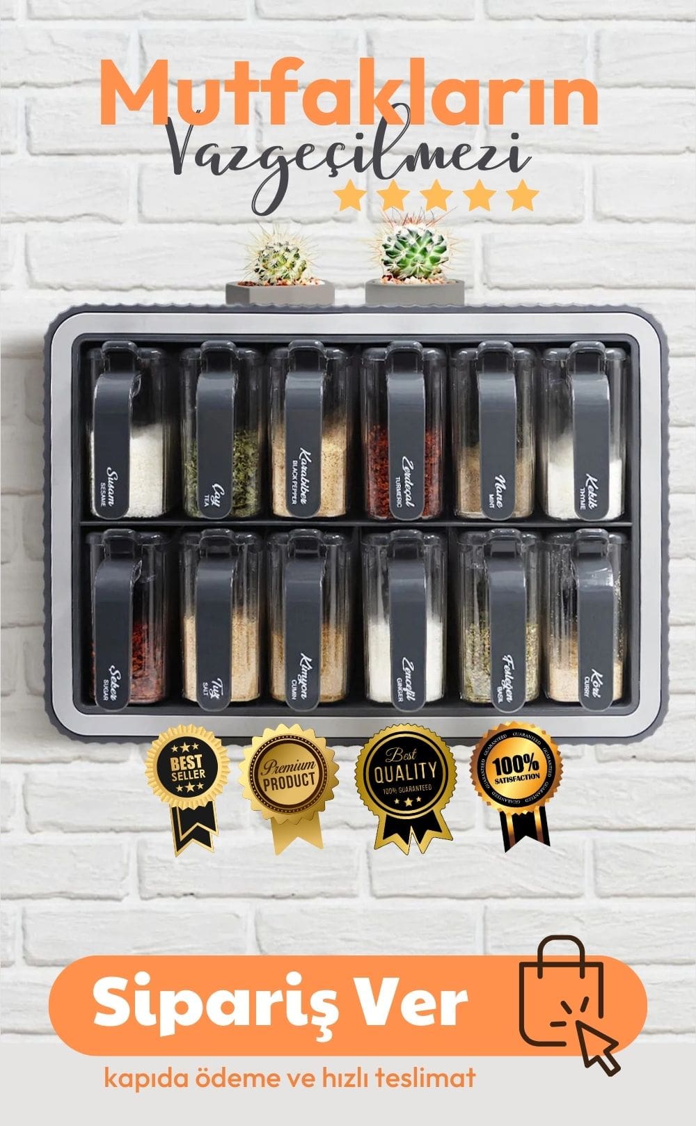 Olinman 12 Kaşıklı Baharatlık Seti